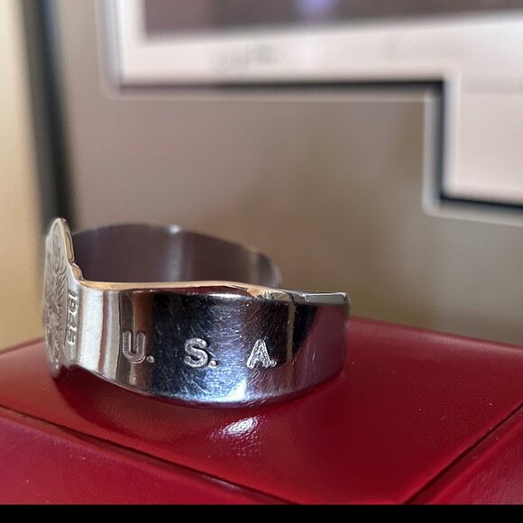 WWII Sweetheart bracelet (cuff) 1945 ETO - Picture 3 of 4